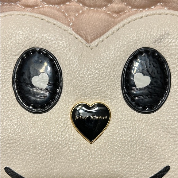 Betsey Johnson Pink Monkey Face Quilted Bag givie - Picture 4 of 14